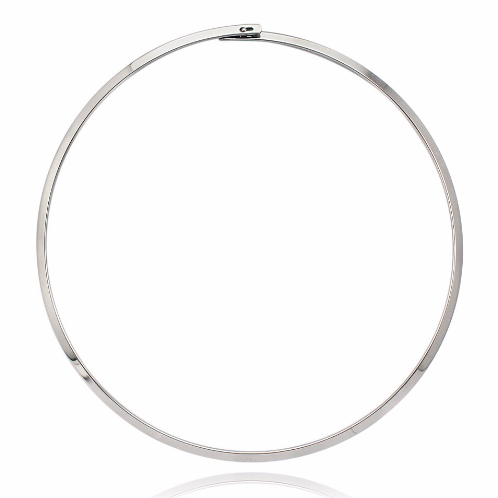 Sleek Collar Choker Necklace 18K Non Tarnish