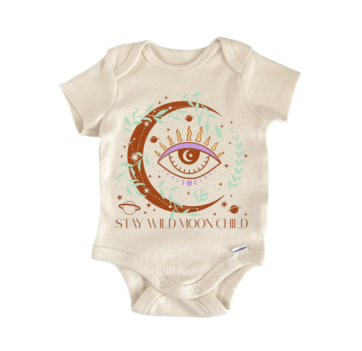 Stay Wild Moon Child Newborn Baby Onesie® Bodysuit GS1