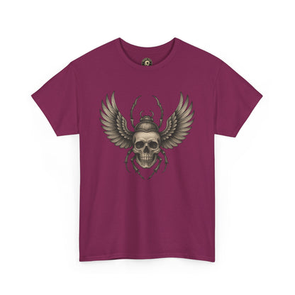 Winged Skull Scarab Shirt – Dark Gothic Beetle Graphic Tee – Gildan 5000 Unisex