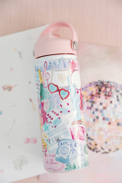 Gracefully Made Art - Eras 18 Ounce Insulated Water Bottle