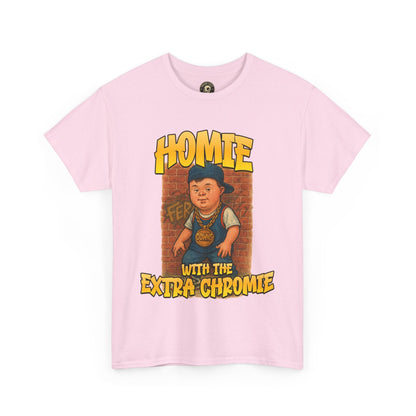 Homie with the Extra Chromie Shirt – Fun Supportive Tee for Down Syndrome Awareness – Gildan 5000