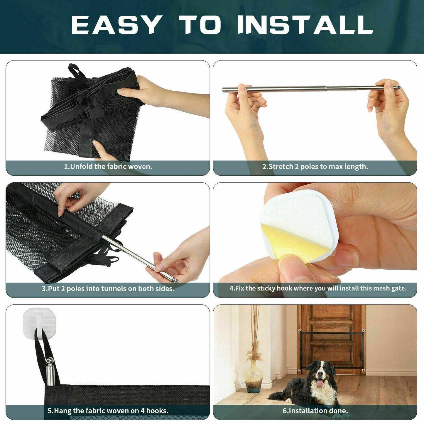 Pet Safety Gate Mesh Fence