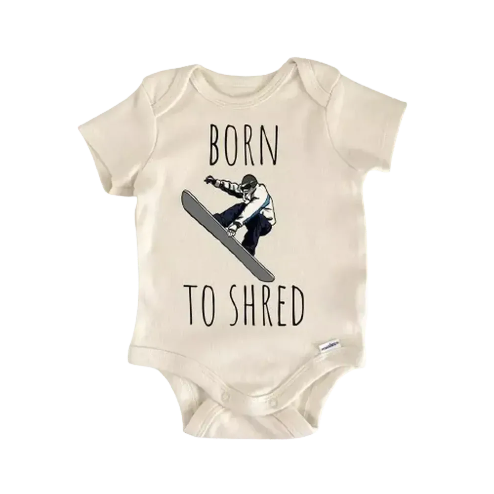 Snowboarding Snowboard Newborn Baby Onesie® Bodysuit