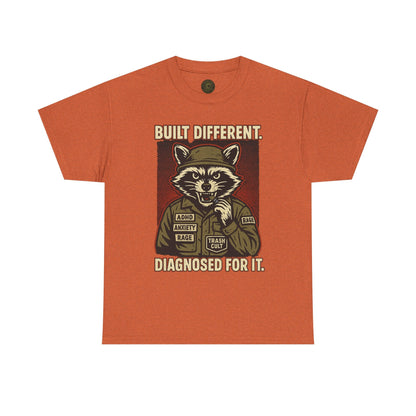 Built Different Diagnosed For It Military Raccoon Shirt – Gildan 5000