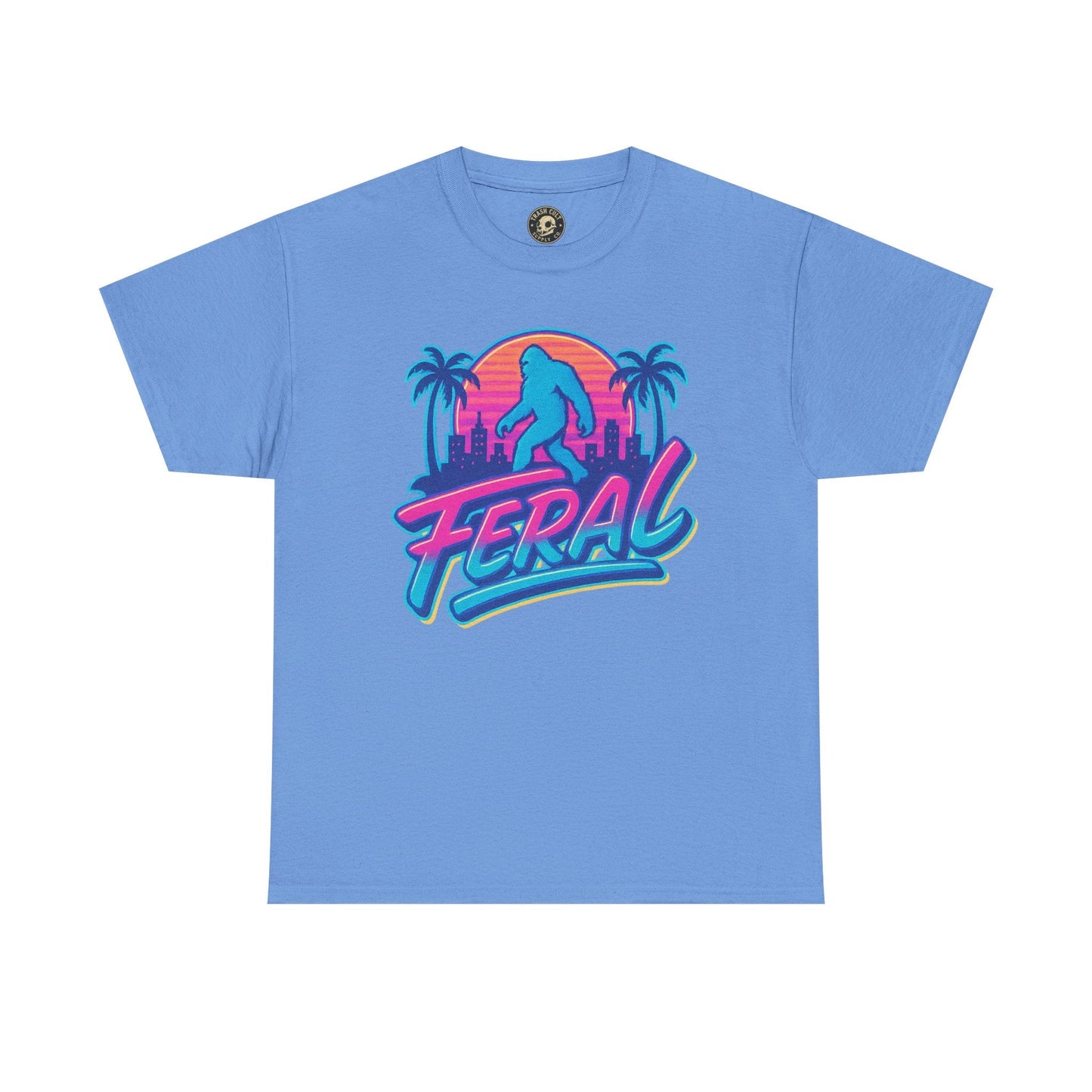 Retro Feral Bigfoot Tee – Tropical Chaos Meets Cryptid Cool
