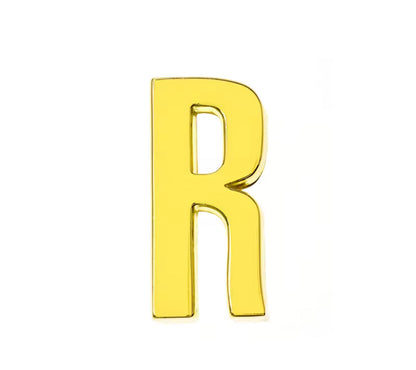 Scarf Slide Letters – 30mm – 14K Gold Non Tarnish