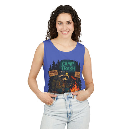 Camp Trash Raccoon Tank Top – Feral & Off-Grid Summer Shirt by Trash Cult