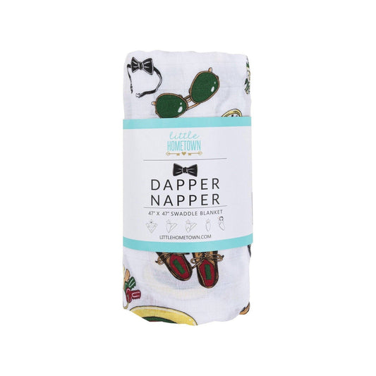 Dapper Napper Baby Muslin Swaddle Blanket
