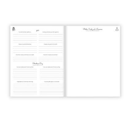 Christmas Memory Journal- Festive Floral