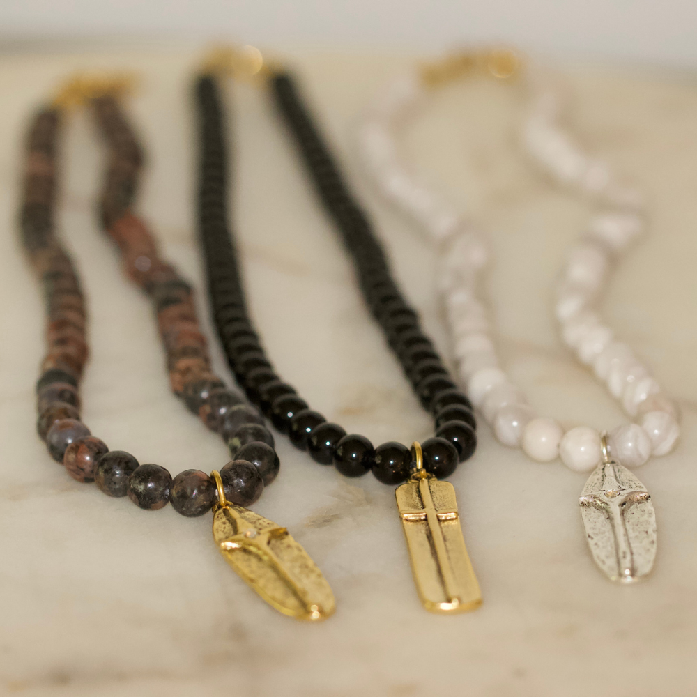 Heritage Cross Necklace 24K Gold Plated