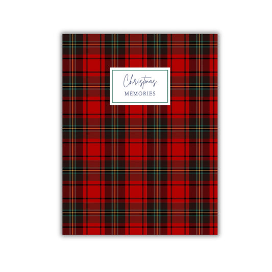 Christmas Memory Journal- Holiday Plaid