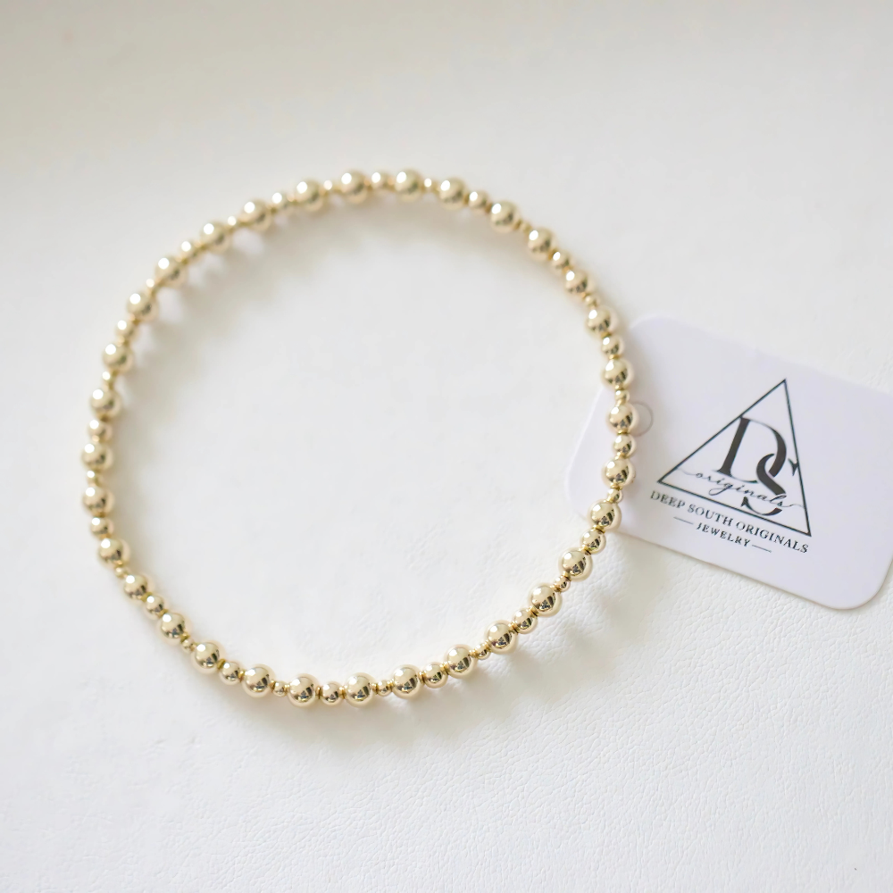 Lizzie Beaded Bracelet 14k Gold Filled