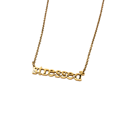 Stressed Cutout Necklace