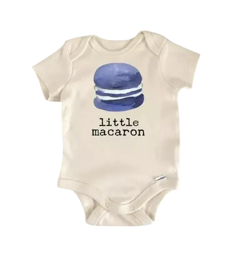 Macaron Baking French Newborn Baby Onesie® Bodysuit