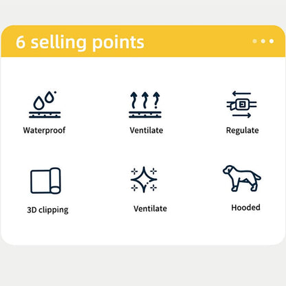 Reflective Hooded Dog Raincoat