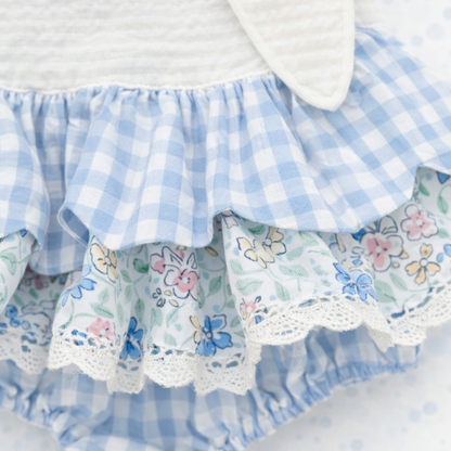 Blue Skirted Bunny Bubble