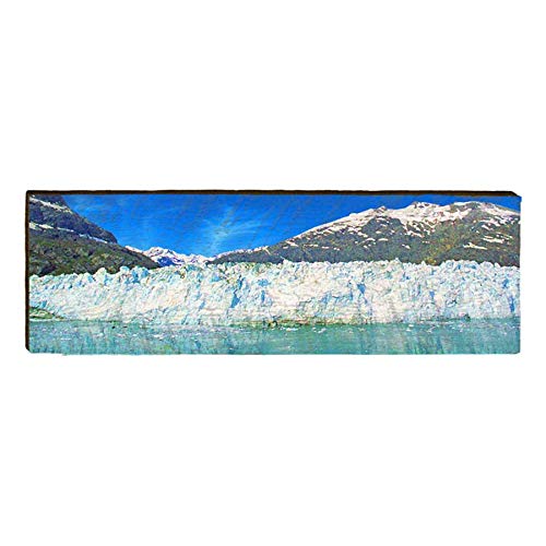 Glacier Alaska Home Decor Art Print on Real Wood