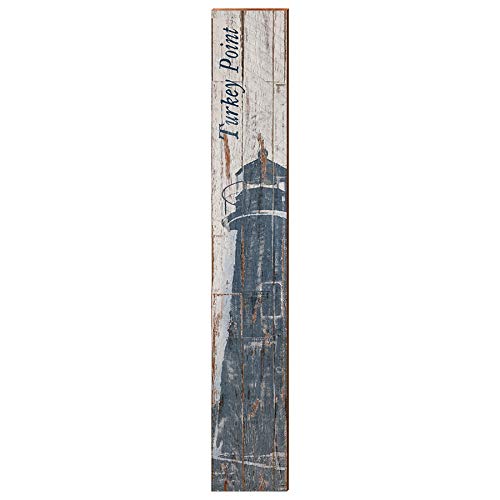 Turkey Point Lighthouse, Maryland Wooden Sign | Wall Art Print on Real Wood