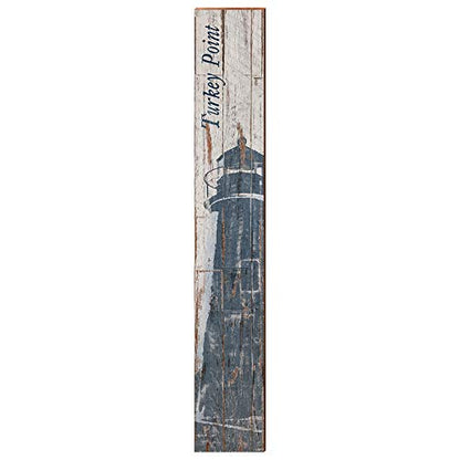 Turkey Point Lighthouse, Maryland Wooden Sign | Wall Art Print on Real Wood
