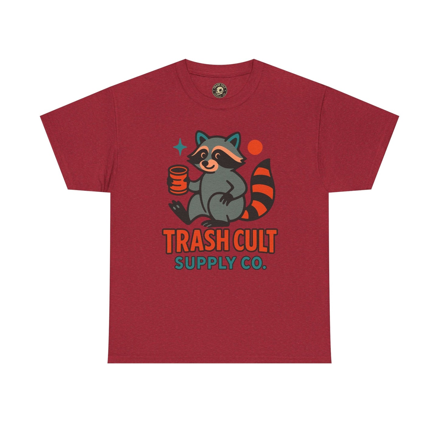 Trash Cult Supply Co. Unisex Heavy Cotton Tee, Eco-Friendly Tee, Gift for Raccoon Lovers, Cute Graphic T-Shirt, Trendy Streetwear, [...]