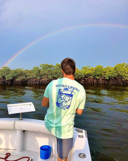 Dock Tales and Cocktails Men's Tee -Mint