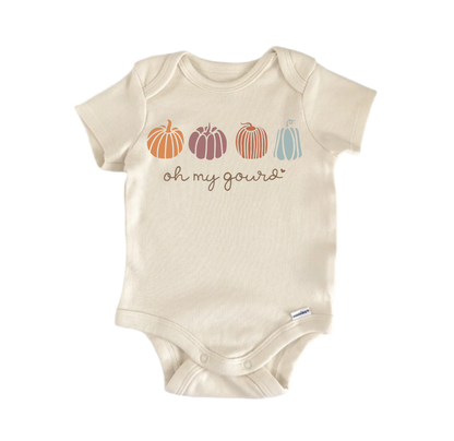 Oh My Gourd Pumpkin Fall Newborn Baby Onesie® Bodysuit