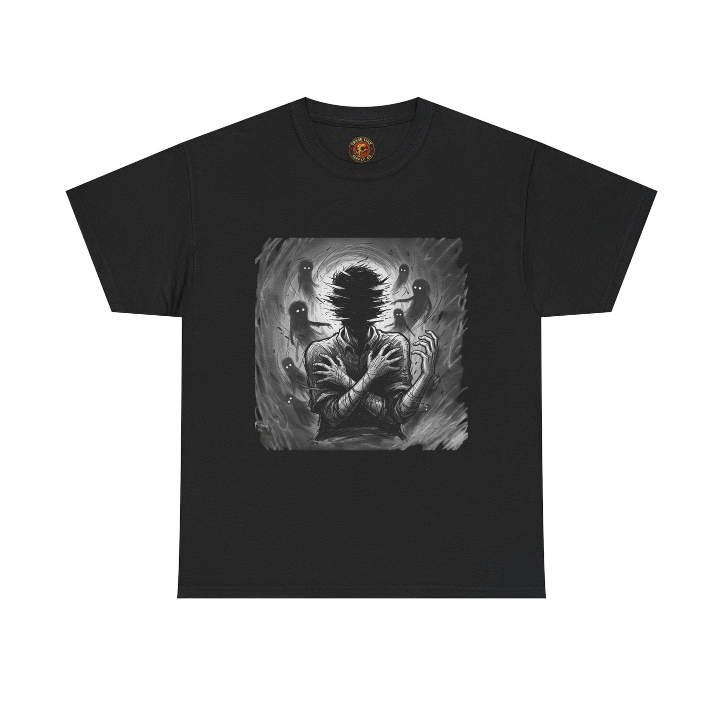 Xian Allen x Trash Cult Shirt – “Don’t Let Them In” | Ghost Spiral Emotional Horror Tee