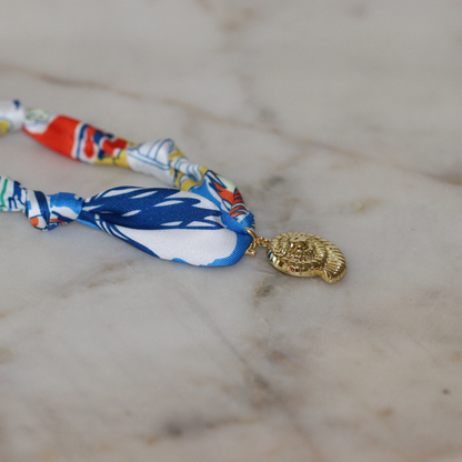 Seashell Skies Scarf Necklace