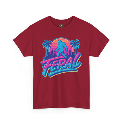 Retro Feral Bigfoot Tee – Tropical Chaos Meets Cryptid Cool