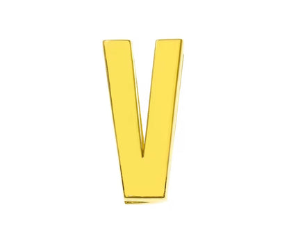 Scarf Slide Letters – 30mm – 14K Gold Non Tarnish