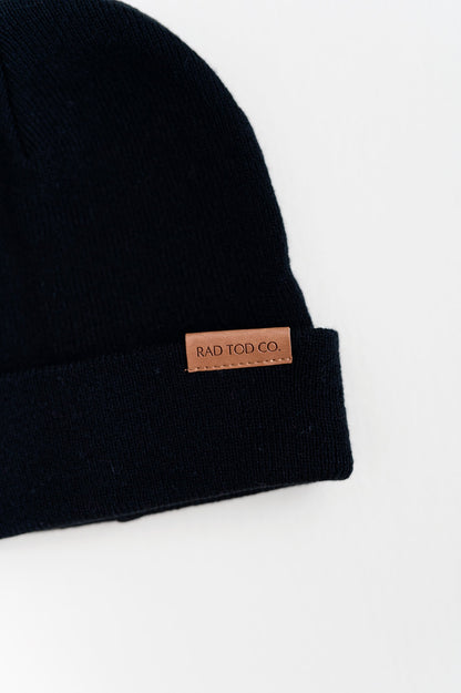 CLASSIC BLACK TODDLER BEANIE