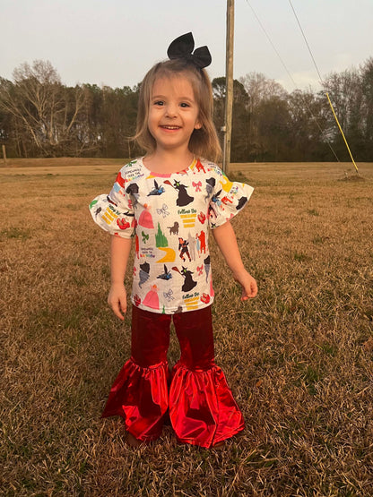 Wizard ruffle top