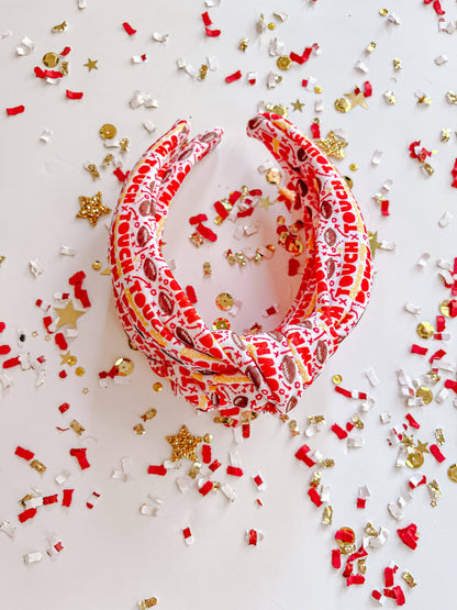 Evie Pearl Handmade LLC - Touchdown Kansas City Knotted Headband