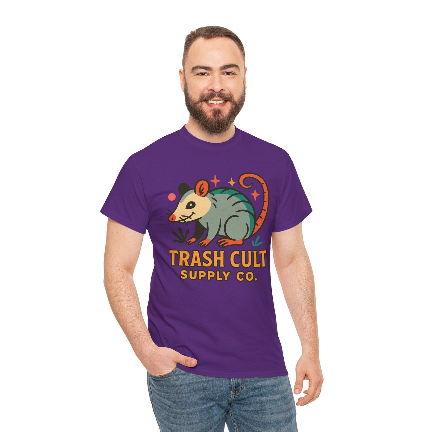 Trash Cult Unisex Cotton Tee, Trendy Apparel, Gift for Nature Lovers, Eco-Friendly Fashion, Unique Graphic Tee, Beach Casual Wear