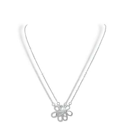 Flower Power Silver Necklace