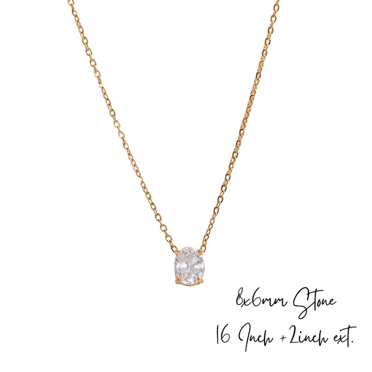 CZ Diamond Drop Necklace ~ Deep South Originals