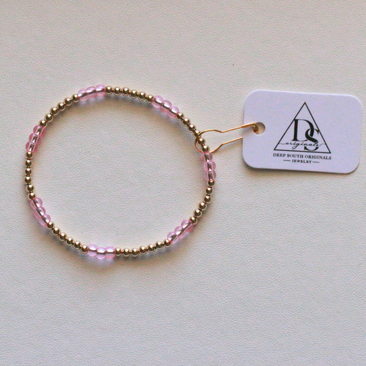 Allie Bracelet - Gold Filled Beaded Bracelet - 14k Gold Filled