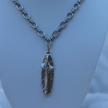 Rustic Cross Medallion Necklace