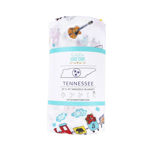 Tennessee Baby Muslin Swaddle Receiving Blanket