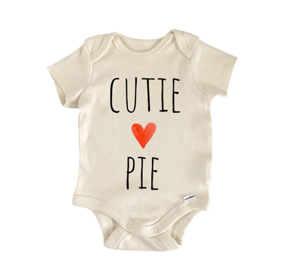 Cutie Pie Heart Newborn Baby Onesie® Bodysuit