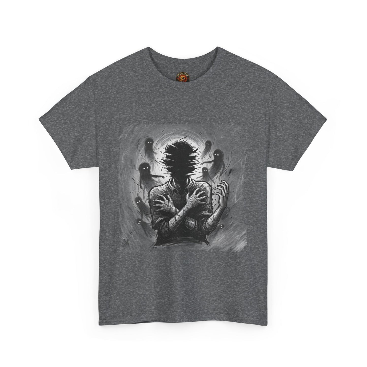 Xian Allen x Trash Cult Shirt – “Don’t Let Them In” | Ghost Spiral Emotional Horror Tee