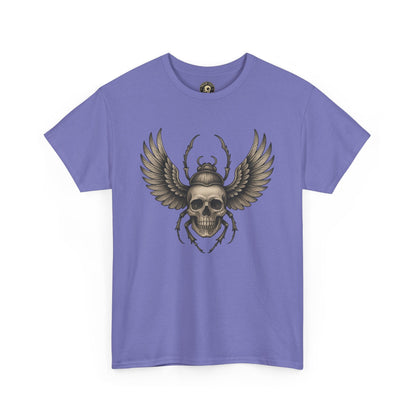 Winged Skull Scarab Shirt – Dark Gothic Beetle Graphic Tee – Gildan 5000 Unisex