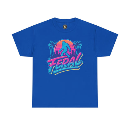 Retro Feral Bigfoot Tee – Tropical Chaos Meets Cryptid Cool