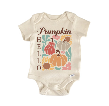 Hello Pumpkin Fall Newborn Baby Onesie® Bodysuit GS1