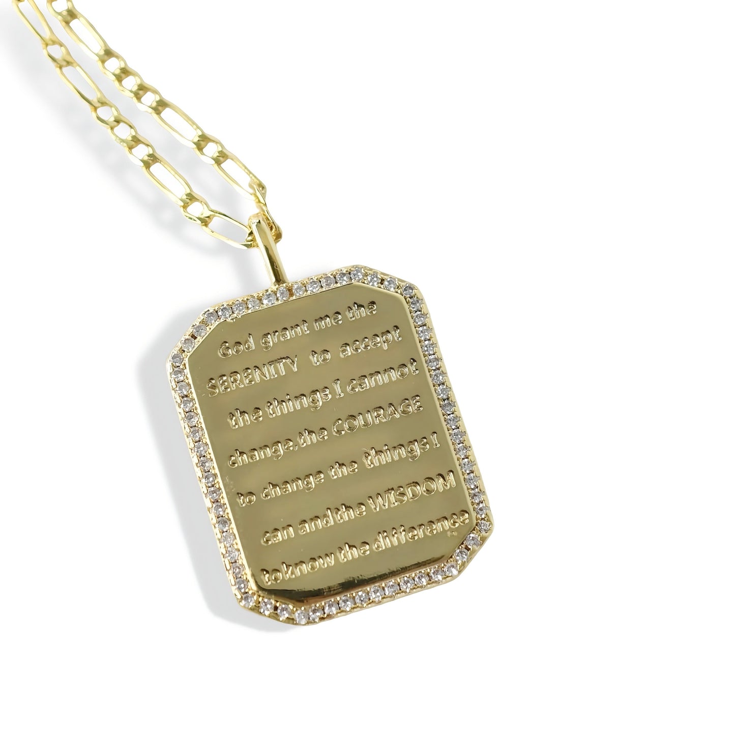 God Grant me Serenity Necklace Gold