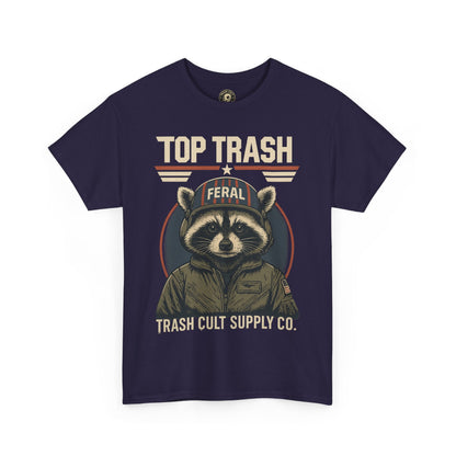 Feral Top Trash Raccoon Pilot Shirt – Trash Cult Supply Co. Parody Tee