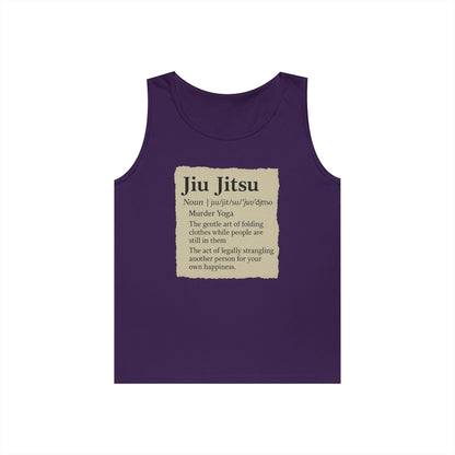 Jiu Jitsu Definition Tank Top | Unisex Heavy Cotton Tank | Martial Arts Apparel, Workout Gear, Fitness Gift, Summer Wear