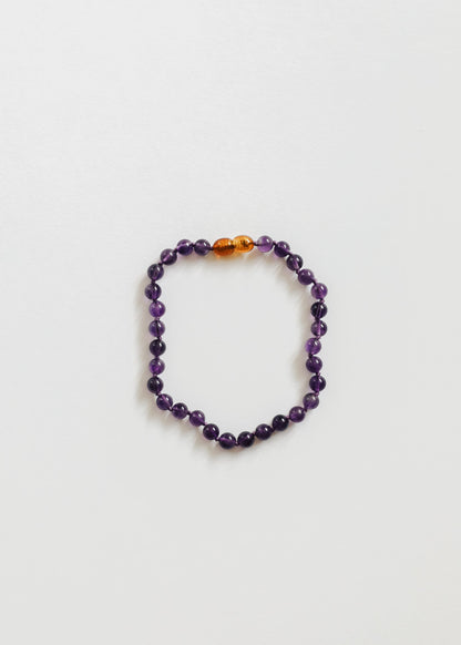 Pure Gemstone + Amethyst || Anklet or Bracelet