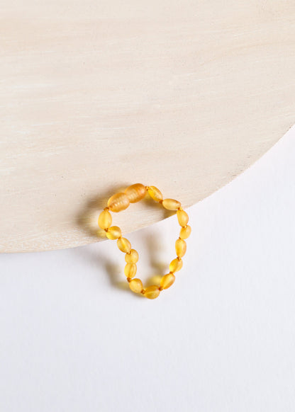 Raw Honey Baltic Amber || Classic || Anklet or Bracelet