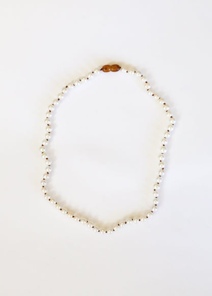 Pure Gemstone + Pearl || Necklace